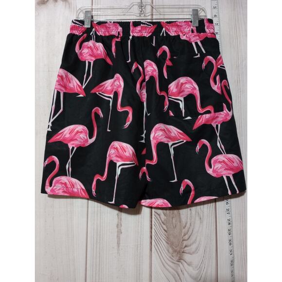 Manfinity Shorts Mens Large‎ Flamingo Board Shorts Beach Polyester - Picture 3 of 6